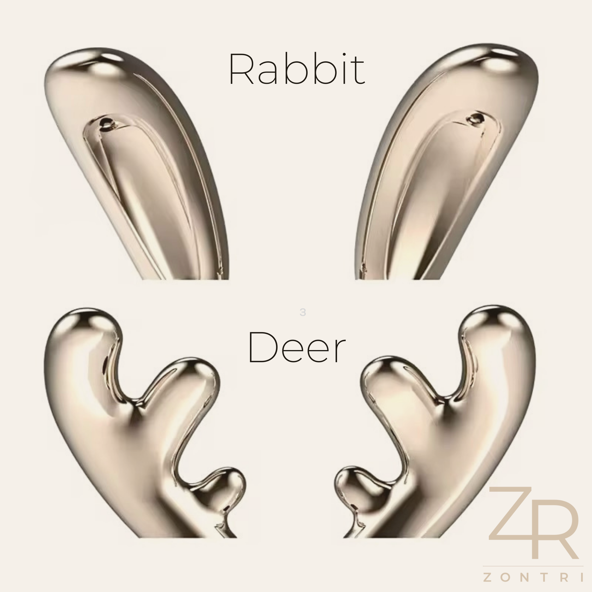 Silicone night light rabbit ears and deer antlers silicone night lights shown side by side to display both style options.