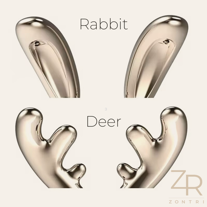 Silicone night light rabbit ears and deer antlers silicone night lights shown side by side to display both style options.